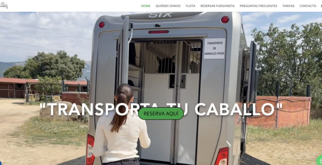 Fotografía corporativa y contenido visual para la web de RentVansHorses realizada por Polo Estudio